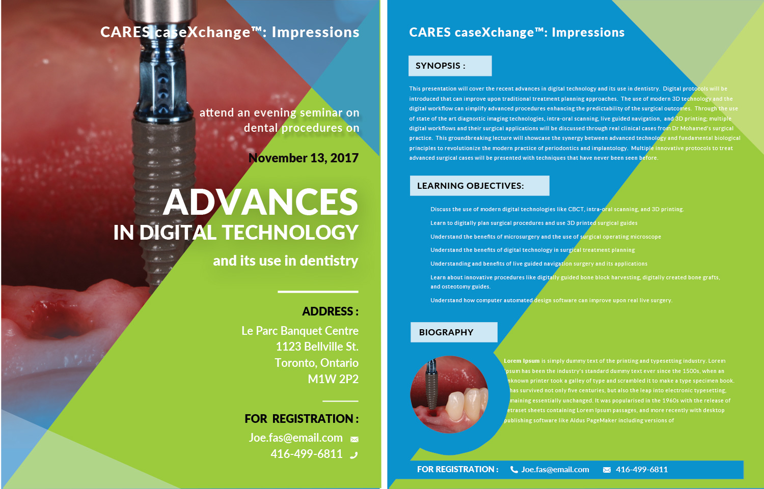 dental flyer design