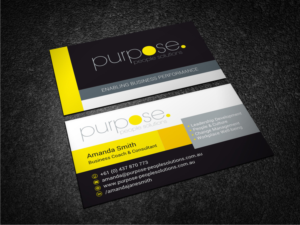 Business Card Design by Atvento Graphics for Purpose. People Solutions | Design: #15714784
