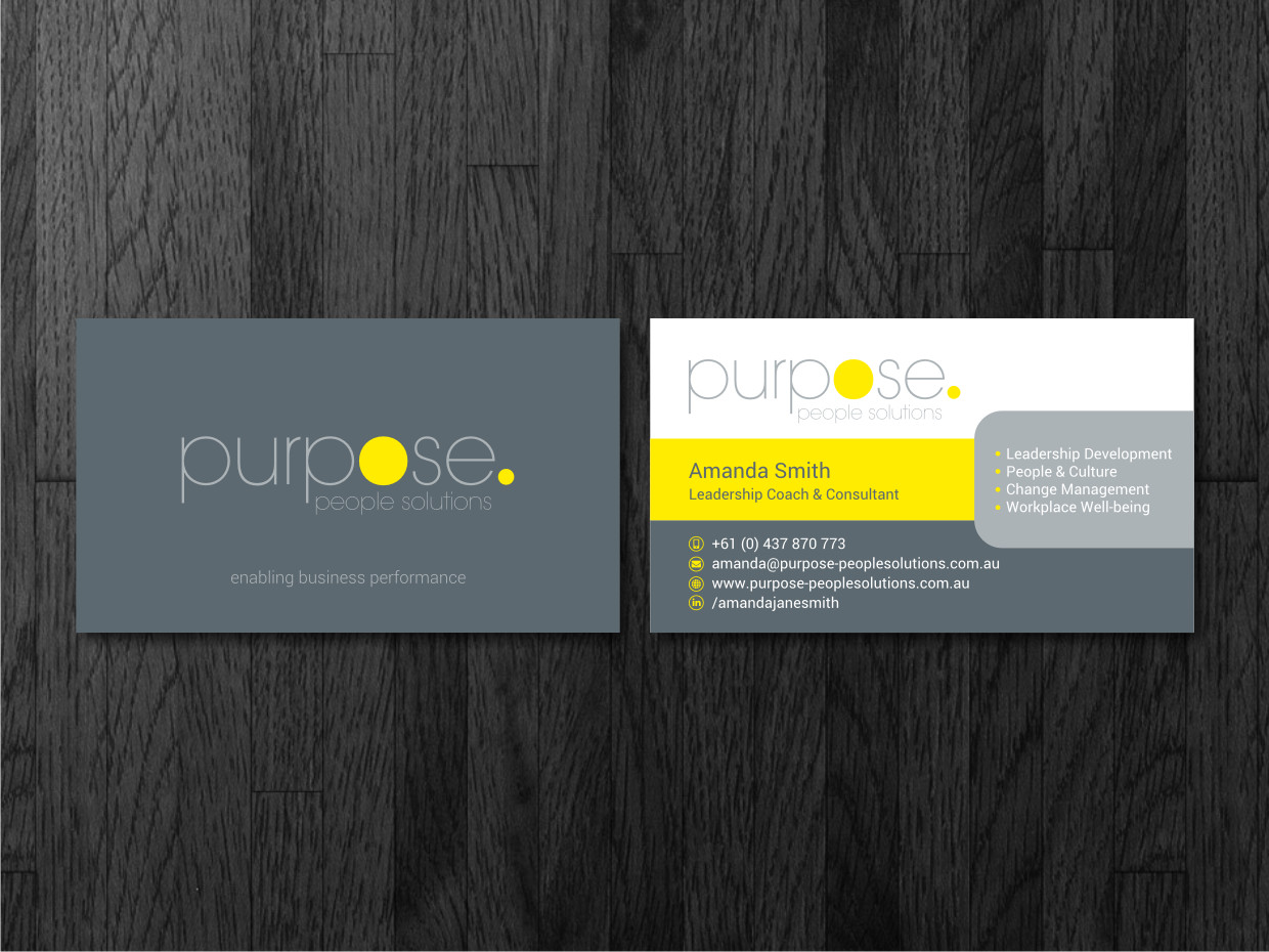 Design de Carte de Visite par Atvento Graphics pour Purpose. People Solutions | Design #15721050