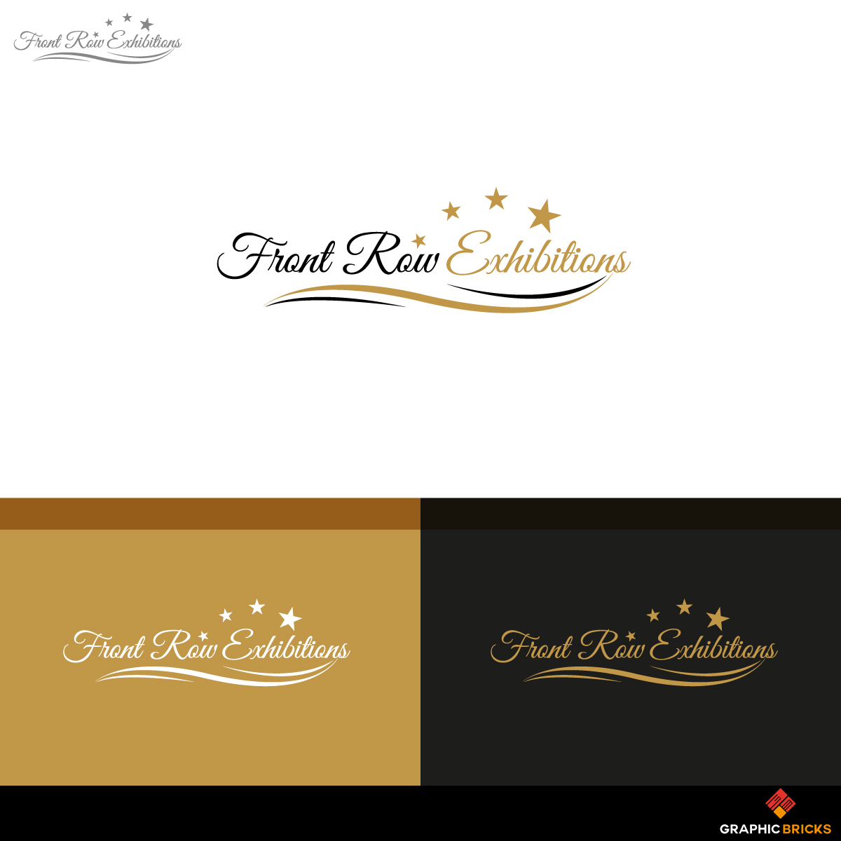 Logo Design by Graphic Bricks for Front Row Exhibitions | Design #15729803