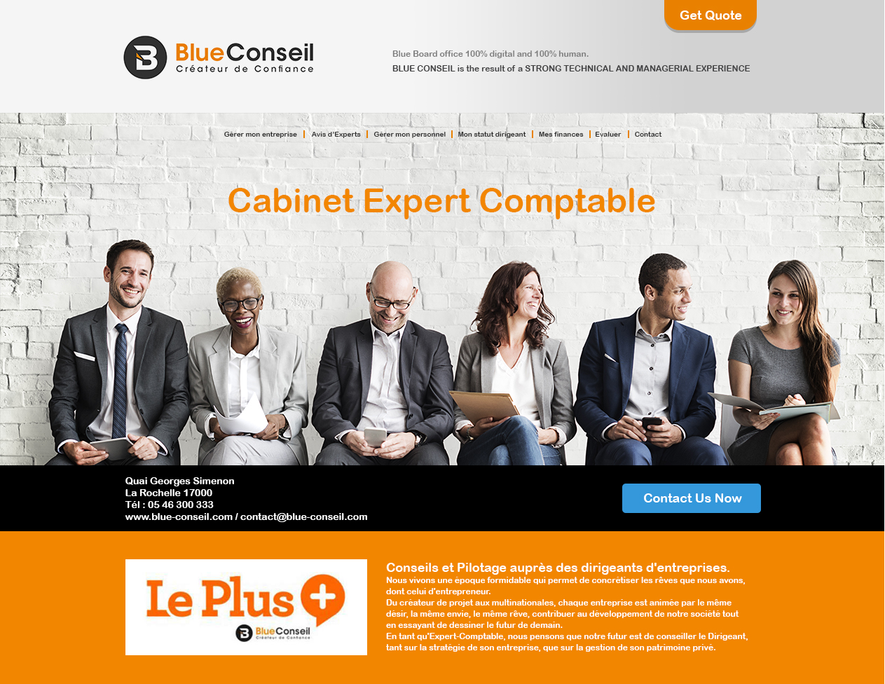 Web Design by DesignFive for blue conseil | Design #15719644
