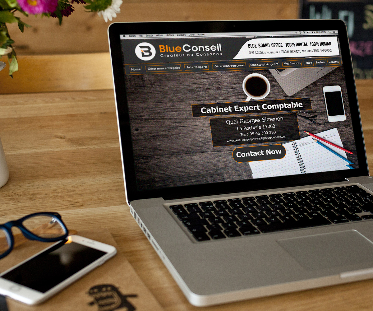 Web-Design von HamzaMalik für blue conseil | Design #15722589