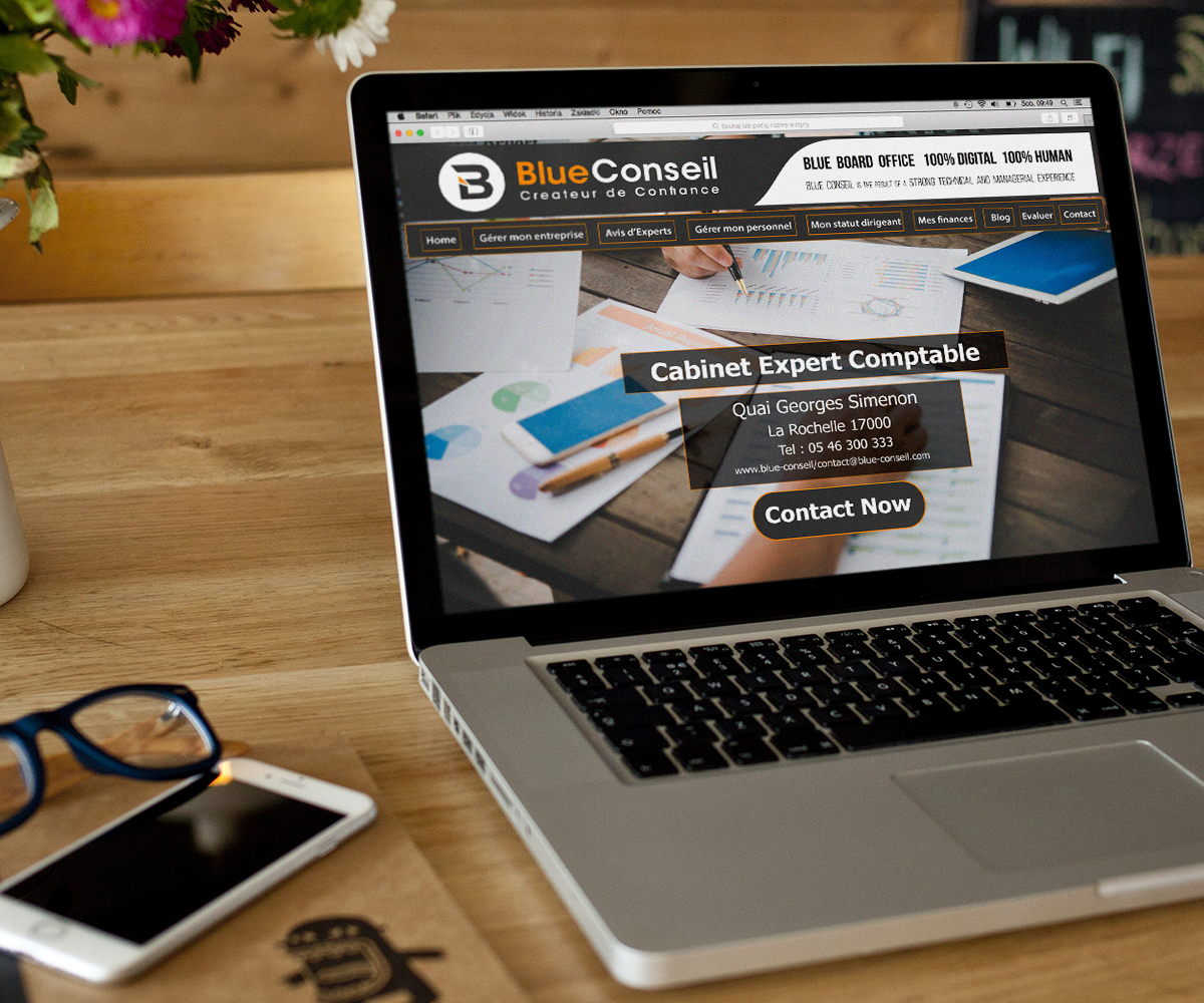 Web-Design von HamzaMalik für blue conseil | Design #15732316