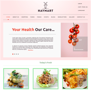 Haymart website | Web-Design von Omee