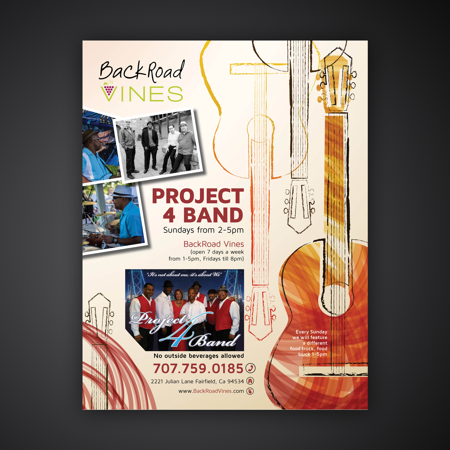 Flyer Design by Mariyam Khan for BackRoad Vines | Design #15736761