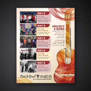 Flyer Design by Mariyam Khan for BackRoad Vines | Design: #15739057