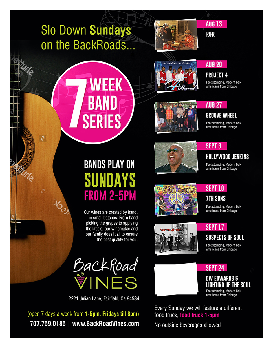 Design de Flyer par D Creative pour BackRoad Vines | Design #15746959