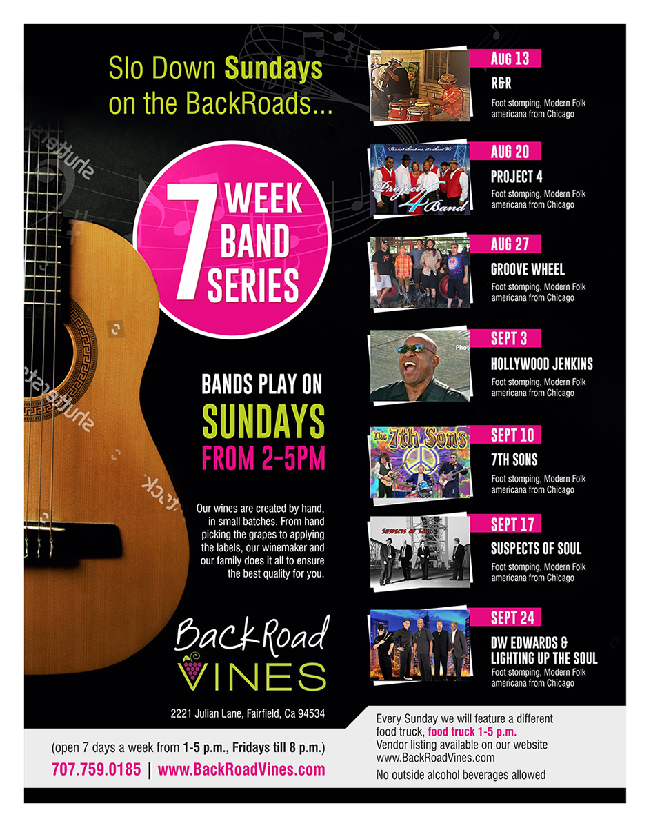 Design de Flyer par D Creative pour BackRoad Vines | Design #15748429