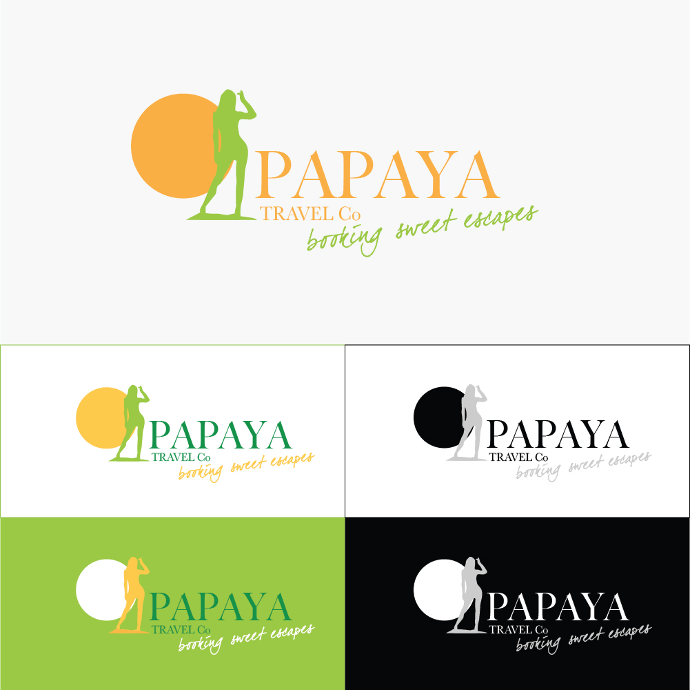 Logo Design by gagobl for Papaya Travel Co | Design #15775599