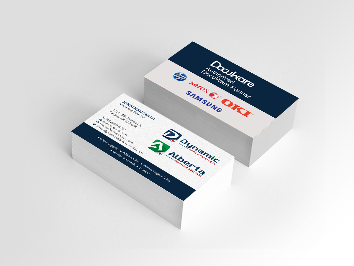 Diseño de Tarjeta de Presentación por Creations Box 2015 para Dynamic Office Products | Diseño #15823538