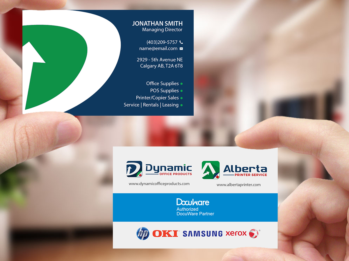 Diseño de Tarjeta de Presentación por Creations Box 2015 para Dynamic Office Products | Diseño #15823641