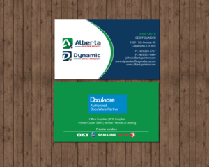 Diseño de Tarjeta de Presentación por Brand aid para Dynamic Office Products | Diseño: #15819927
