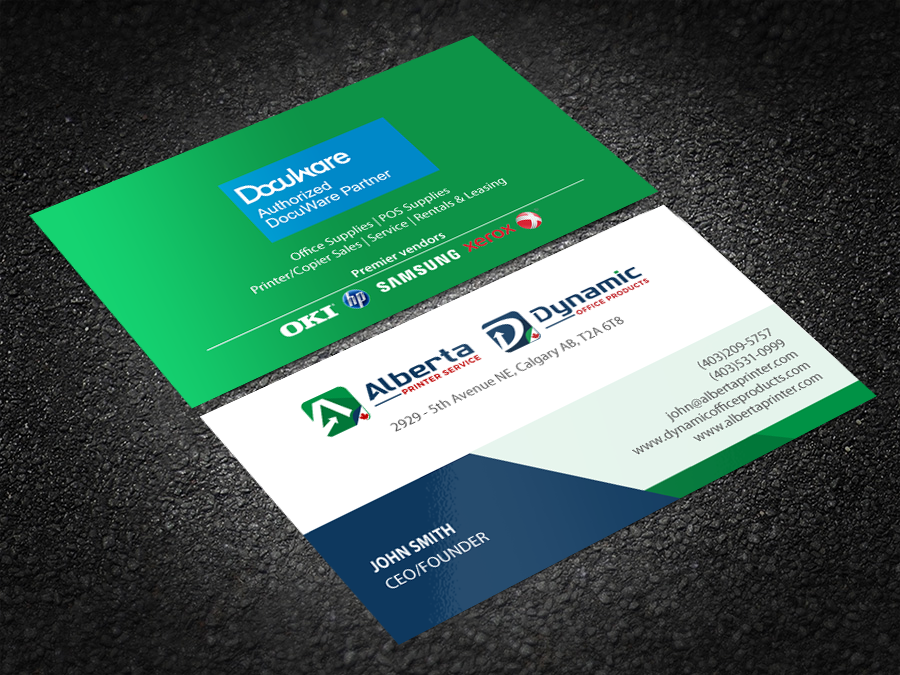 Diseño de Tarjeta de Presentación por Brand aid para Dynamic Office Products | Diseño #15822000