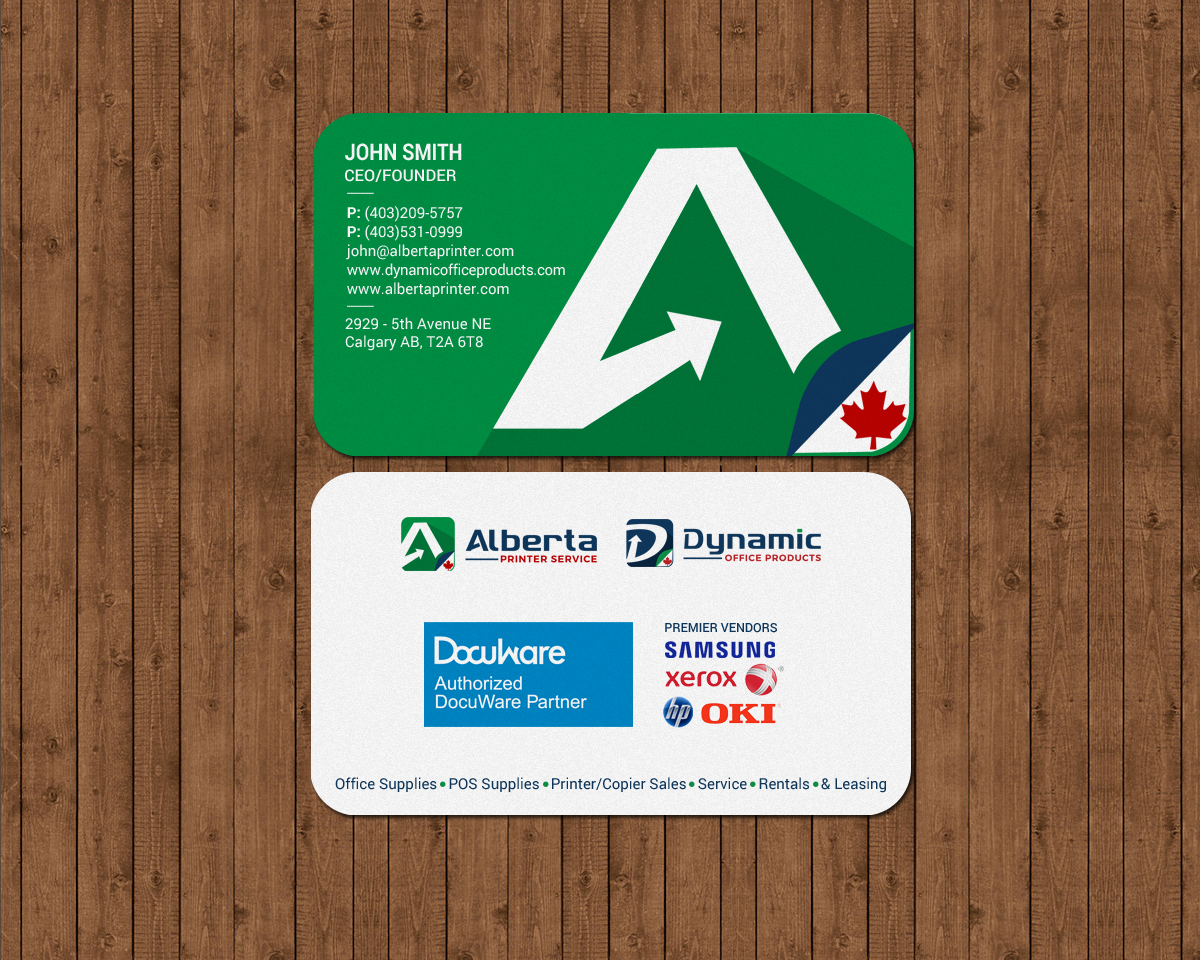 Diseño de Tarjeta de Presentación por chandrayaan.creative para Dynamic Office Products | Diseño #15818763