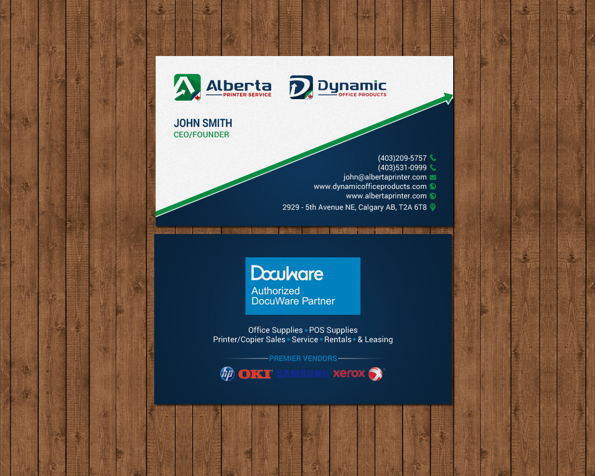 Diseño de Tarjeta de Presentación por chandrayaan.creative para Dynamic Office Products | Diseño #15818859