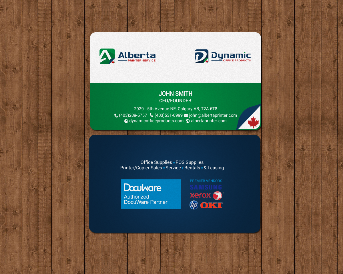 Diseño de Tarjeta de Presentación por chandrayaan.creative para Dynamic Office Products | Diseño #15819914