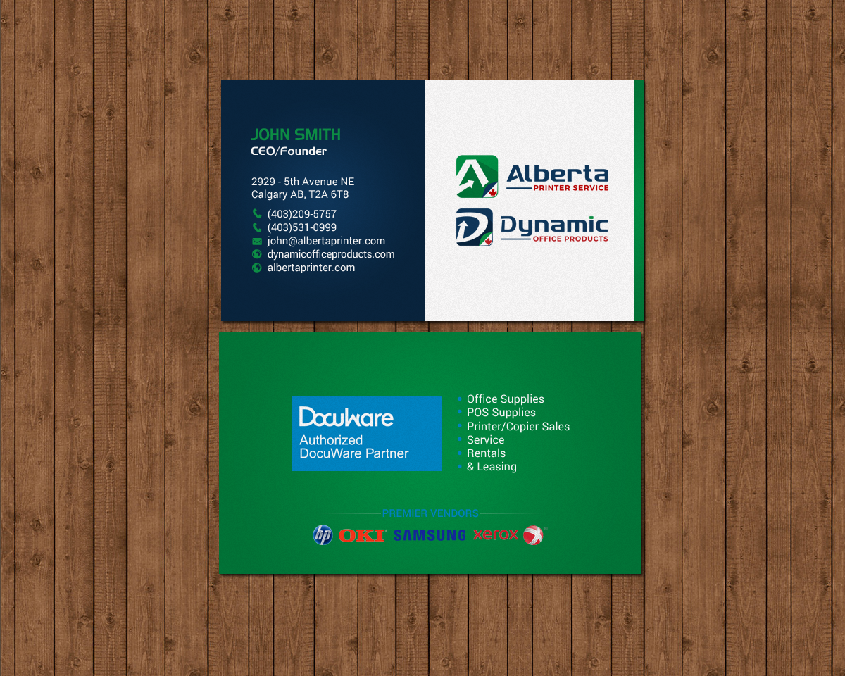 Diseño de Tarjeta de Presentación por chandrayaan.creative para Dynamic Office Products | Diseño #15819917