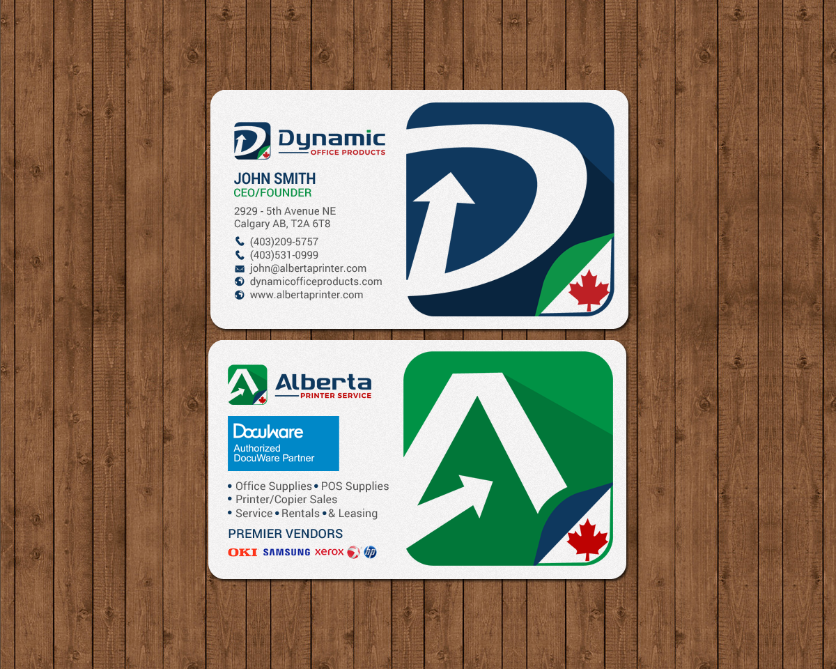 Diseño de Tarjeta de Presentación por chandrayaan.creative para Dynamic Office Products | Diseño #15821896