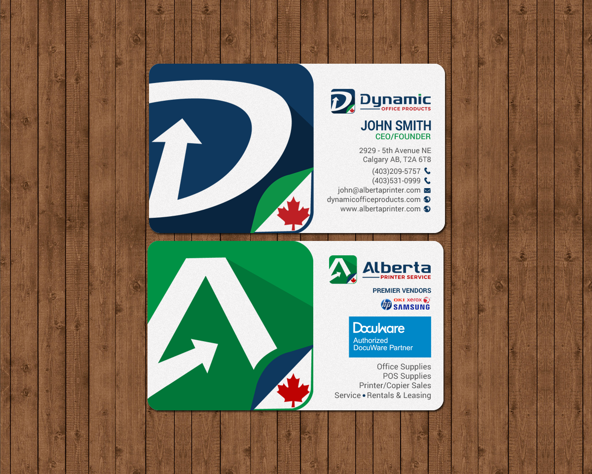 Diseño de Tarjeta de Presentación por chandrayaan.creative para Dynamic Office Products | Diseño #15821946