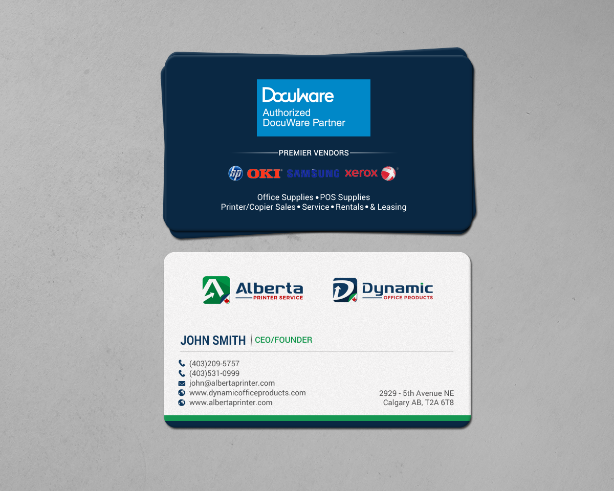 Diseño de Tarjeta de Presentación por chandrayaan.creative para Dynamic Office Products | Diseño #15822025