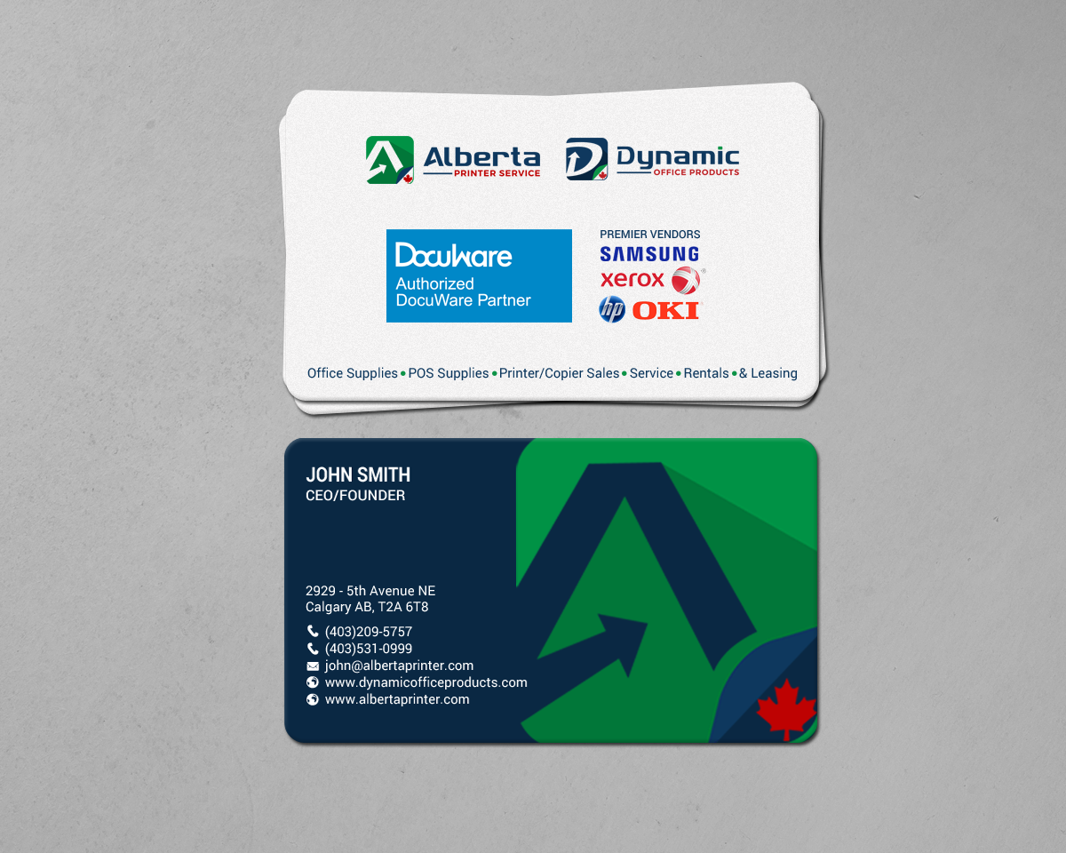 Diseño de Tarjeta de Presentación por chandrayaan.creative para Dynamic Office Products | Diseño #15822069