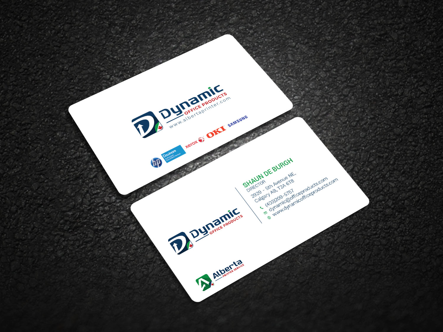 Diseño de Tarjeta de Presentación por Graphic Flame para Dynamic Office Products | Diseño #15866208