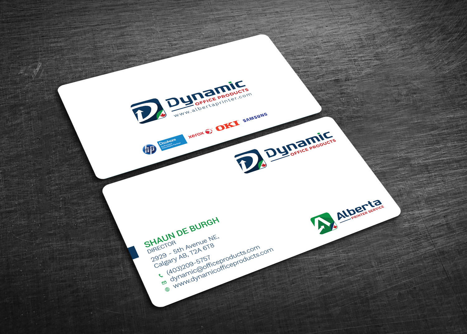 Diseño de Tarjeta de Presentación por Graphic Flame para Dynamic Office Products | Diseño #15866213