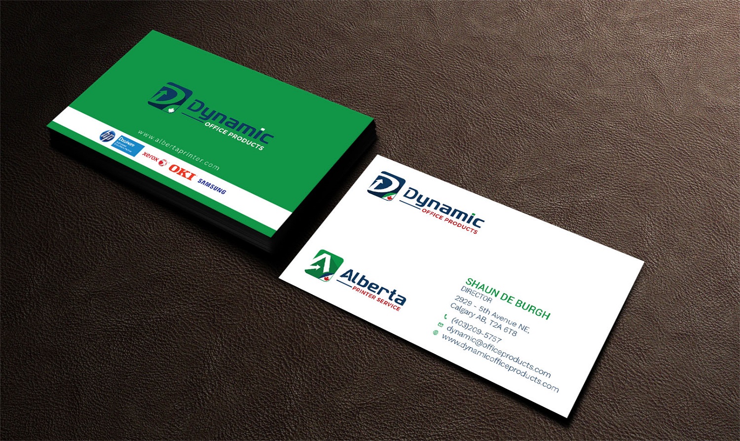 Diseño de Tarjeta de Presentación por Graphic Flame para Dynamic Office Products | Diseño #15866225