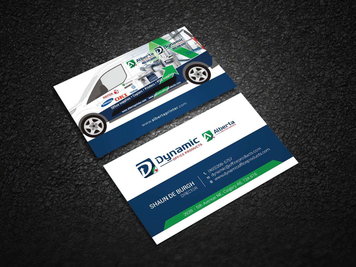 Diseño de Tarjeta de Presentación por Graphic Flame para Dynamic Office Products | Diseño #15866231