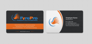 Business Card Design by INDIAN_Ashok for Fyre Pro Aus | Design: #15770946