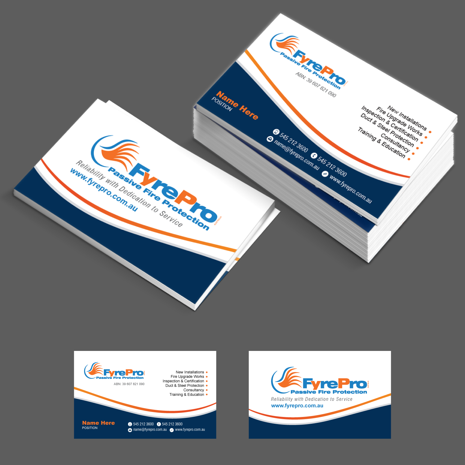 Business Card Design by adiazudin for Fyre Pro Aus | Design #15802334