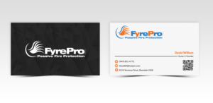 Business Card Design by Pointless Pixels India for Fyre Pro Aus | Design: #15730476