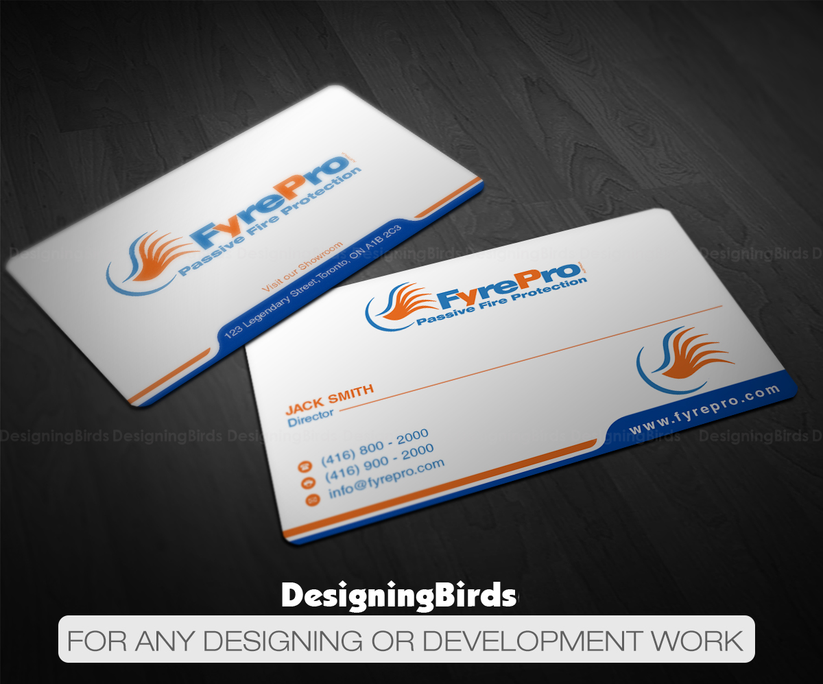 Business Card Design by Designing Birds for Fyre Pro Aus | Design #15772461