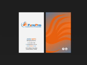 Business Card Design by Creations Box 2015 for Fyre Pro Aus | Design: #15738038