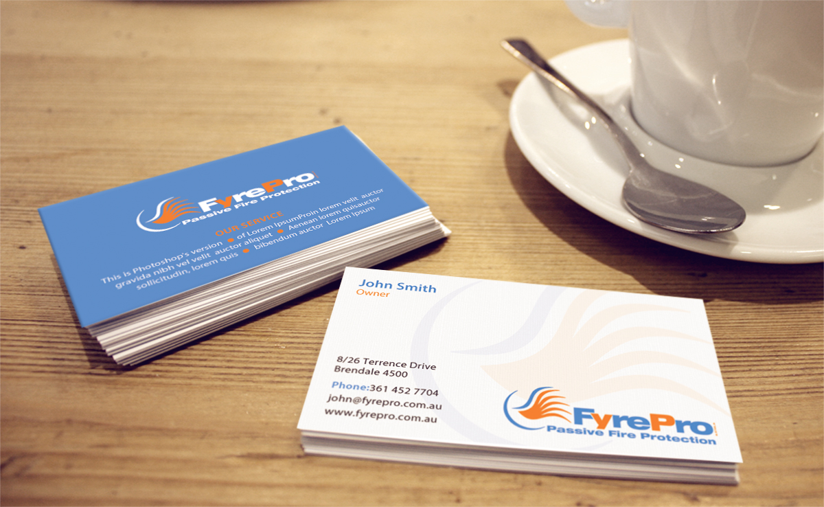 Business Card Design by phoenixx for Fyre Pro Aus | Design #15751583