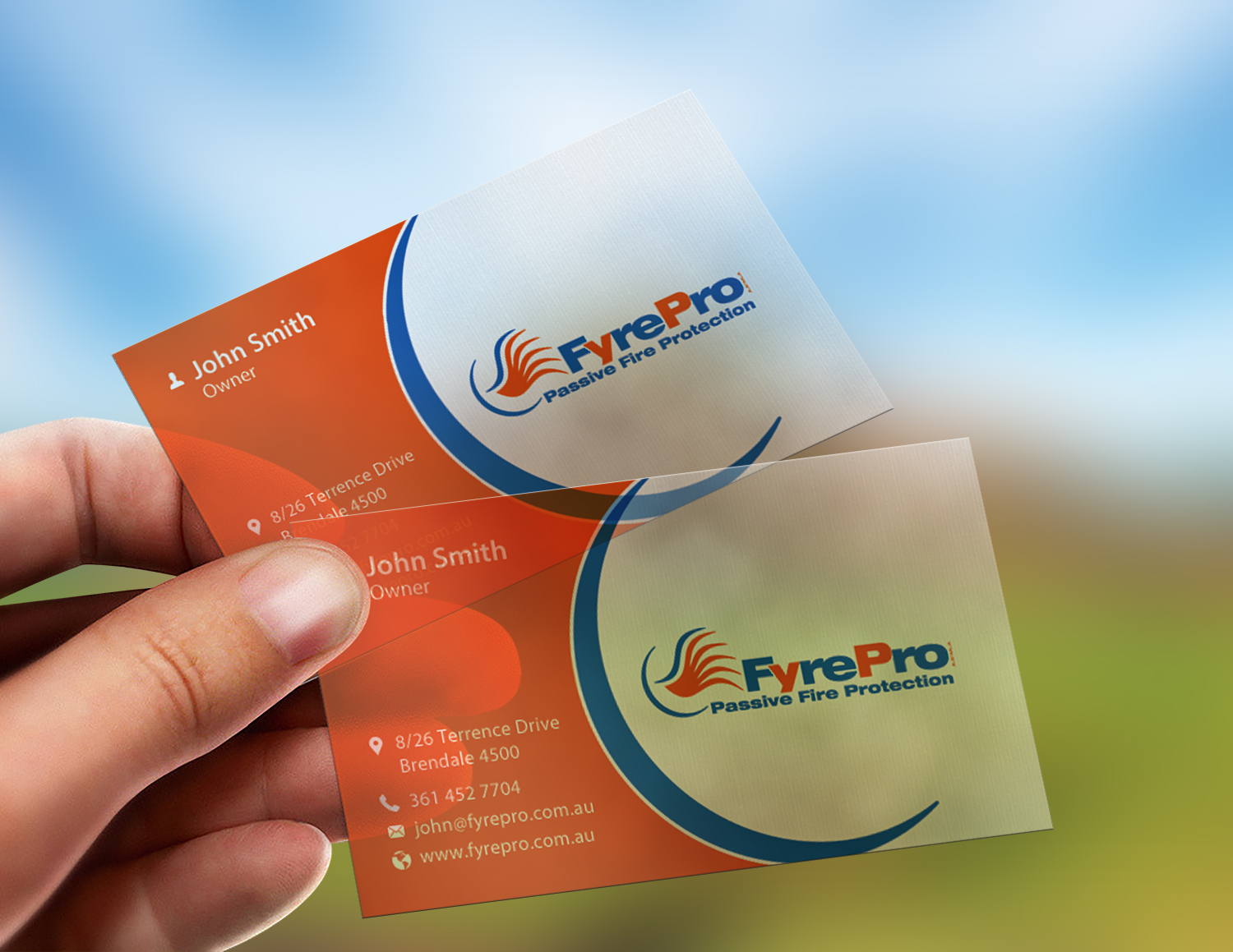 Business Card Design by phoenixx for Fyre Pro Aus | Design #15751584