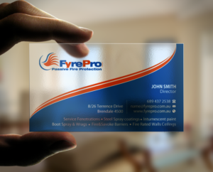 Business Card Design by Brand aid for Fyre Pro Aus | Design: #15733600