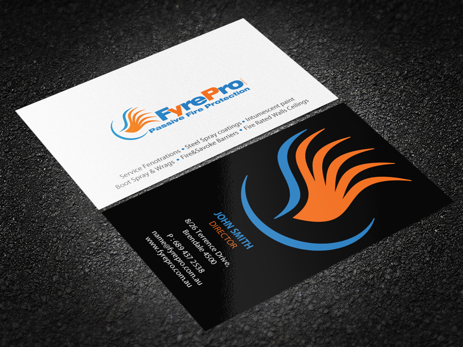 Business Card Design by Brand aid for Fyre Pro Aus | Design #15733626