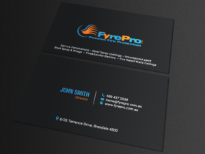 Diseño de Tarjeta de Presentación por chandrayaan.creative para Fyre Pro Aus | Diseño: #15731083