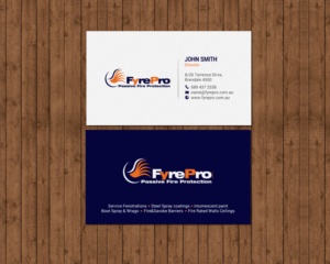 Diseño de Tarjeta de Presentación por chandrayaan.creative para Fyre Pro Aus | Diseño: #15731084