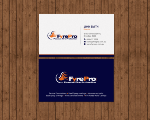 Diseño de Tarjeta de Presentación por chandrayaan.creative para Fyre Pro Aus | Diseño: #15731086