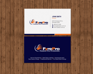 Diseño de Tarjeta de Presentación por chandrayaan.creative para Fyre Pro Aus | Diseño: #15731290