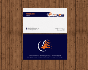 Business Card Design by chandrayaan.creative for Fyre Pro Aus | Design: #15731293