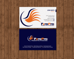Business Card Design by chandrayaan.creative for Fyre Pro Aus | Design: #15731400