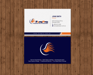Business Card Design by chandrayaan.creative for Fyre Pro Aus | Design: #15732061
