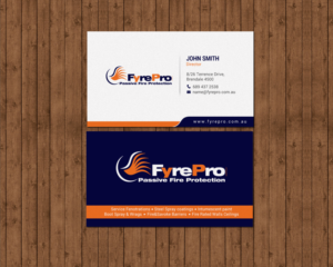 Business Card Design by chandrayaan.creative for Fyre Pro Aus | Design: #15732107