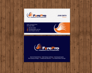 Business Card Design by chandrayaan.creative for Fyre Pro Aus | Design: #15732475
