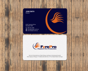 Business Card Design by chandrayaan.creative for Fyre Pro Aus | Design: #15736514