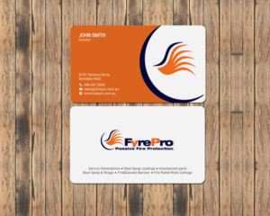 Business Card Design by chandrayaan.creative for Fyre Pro Aus | Design: #15736515