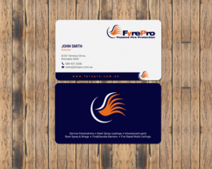 Business Card Design by chandrayaan.creative for Fyre Pro Aus | Design: #15736557